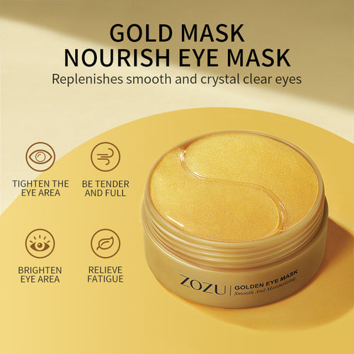 Luxury gold hydrogel eye patches 60 pieces jar

