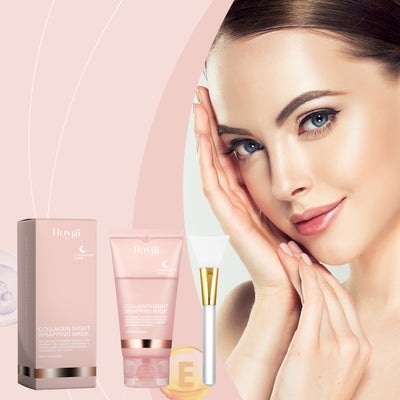 Collagen peel-off mask with brush for deep cleansing
